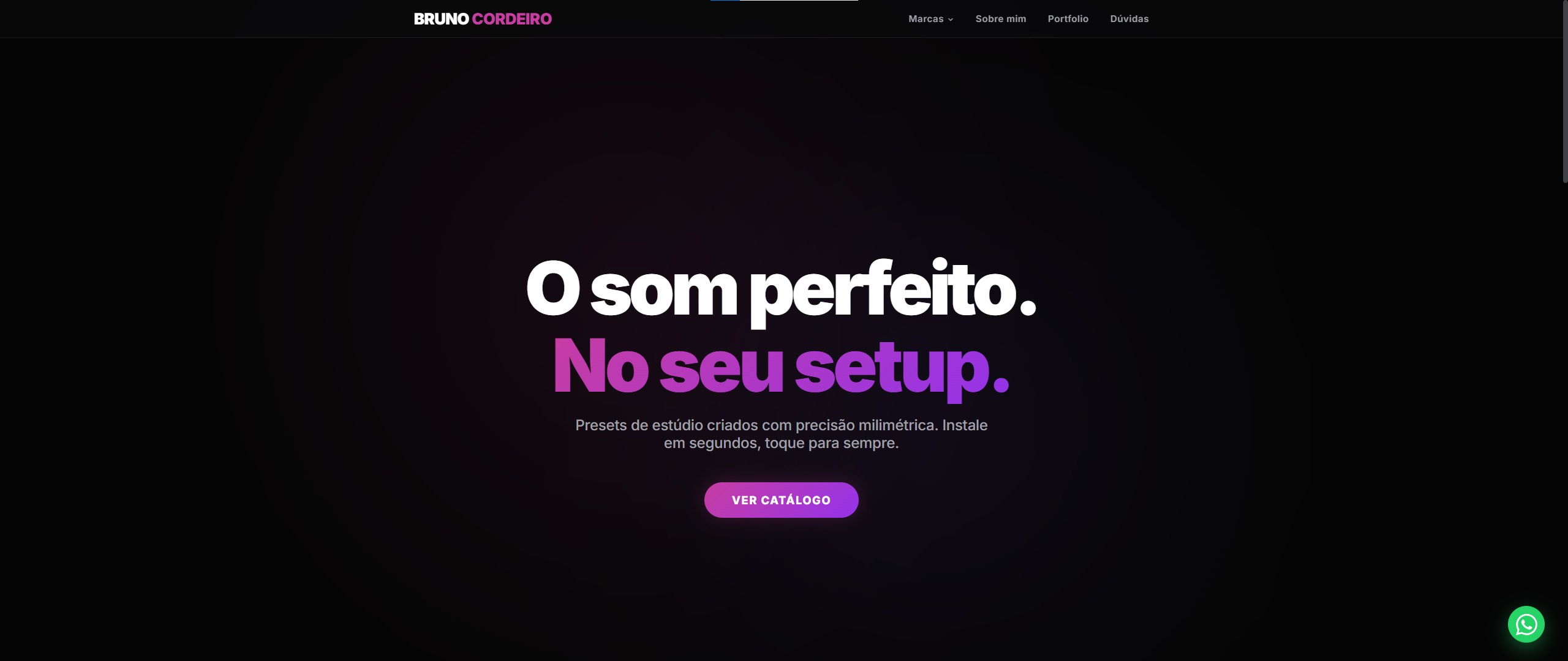 Preview do site Bruno Cordeiro
